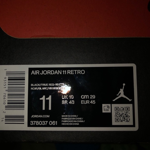 Jordan Bred size 11 - Picture 2 of 7